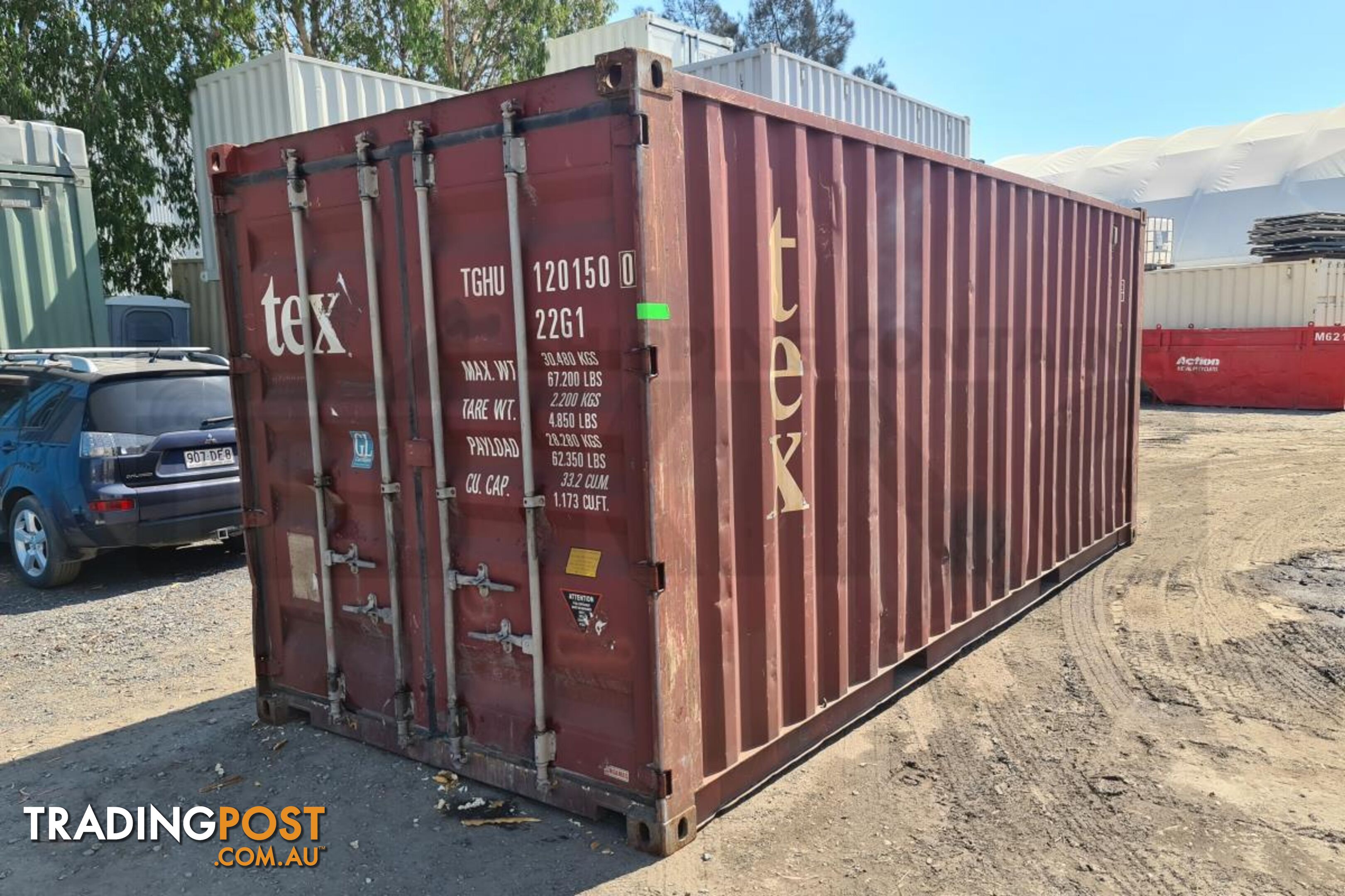 20' STANDARD HEIGHT SHIPPING CONTAINER - in Gladstone