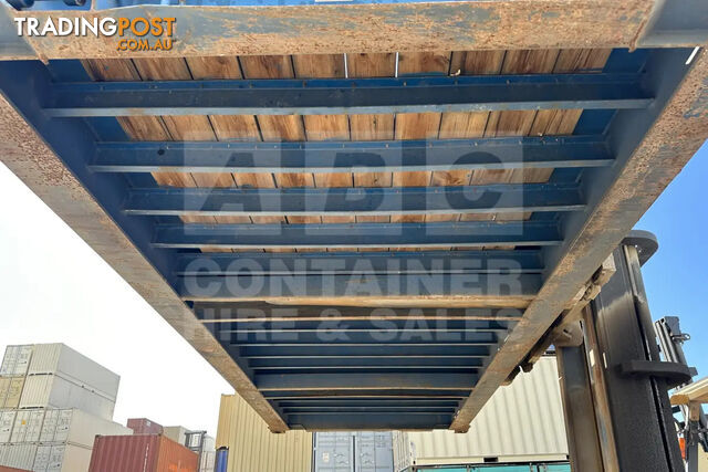 20' FLAT RACK SHIPPING CONTAINER (WITH COLLAPSIBLE ENDS) - photo 2 of 10