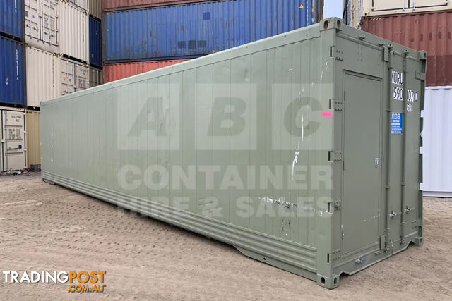40' HIGH CUBE SHIPPING CONTAINER (NON-OPERATIONAL, MODIFIED)