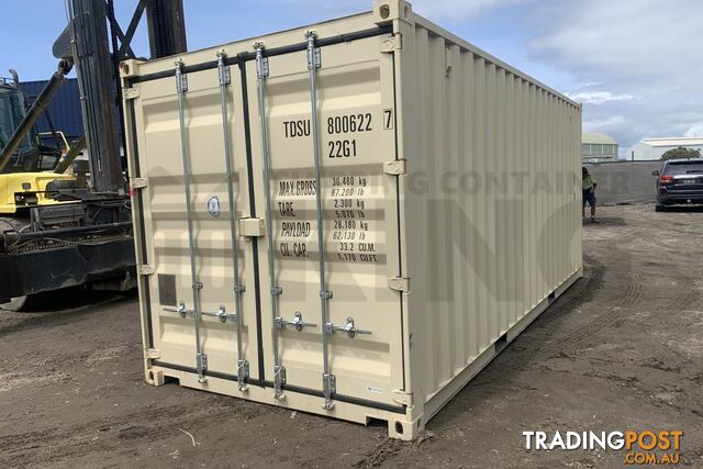 20' STANDARD HEIGHT SHIPPING CONTAINER (DOORS BOTH ENDS) - in MacKay