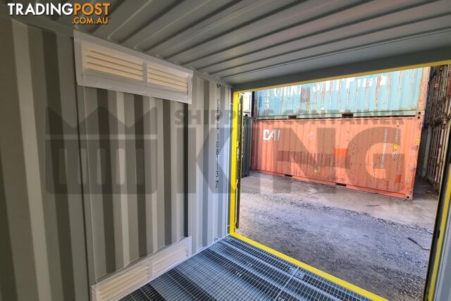 PAIR OF 10' DANGEROUS GOODS SHIPPING CONTAINERS (2 X 4 CORNER POST 10' DANGEROUS GOODS) - in Brisbane