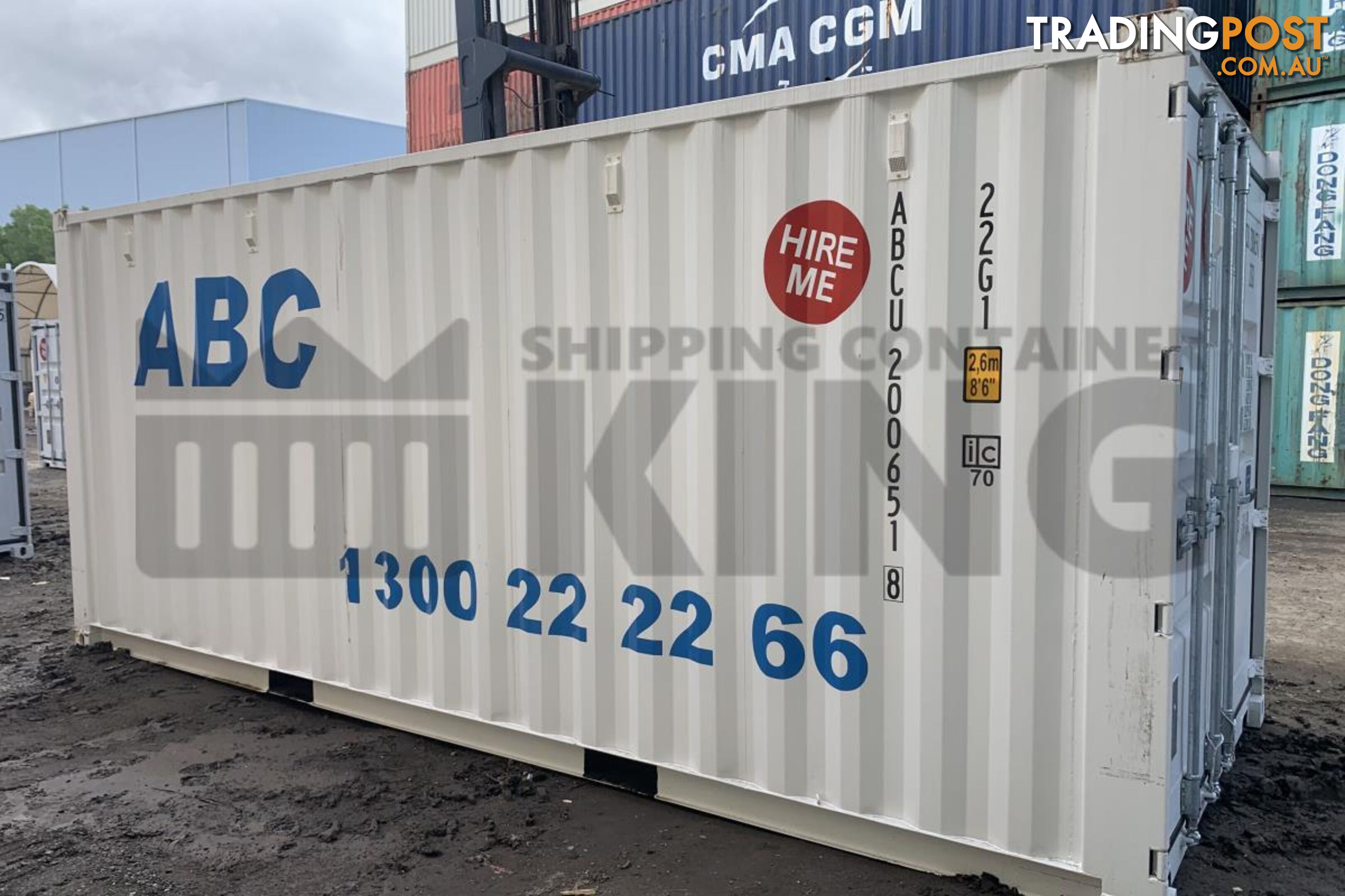 20' STANDARD HEIGHT SHIPPING CONTAINER - in Gladstone