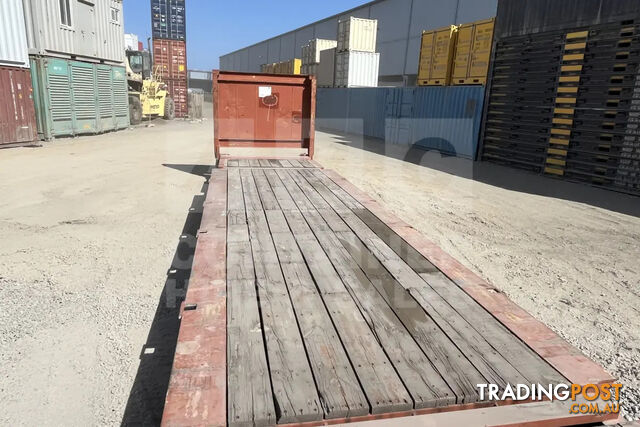 40' FLAT RACK SHIPPING CONTAINER (WITH COLLAPSIBLE ENDS) - photo 2 of 15