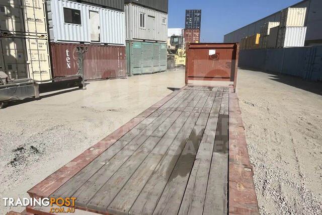 40' FLAT RACK SHIPPING CONTAINER (WITH COLLAPSIBLE ENDS) - photo 3 of 15