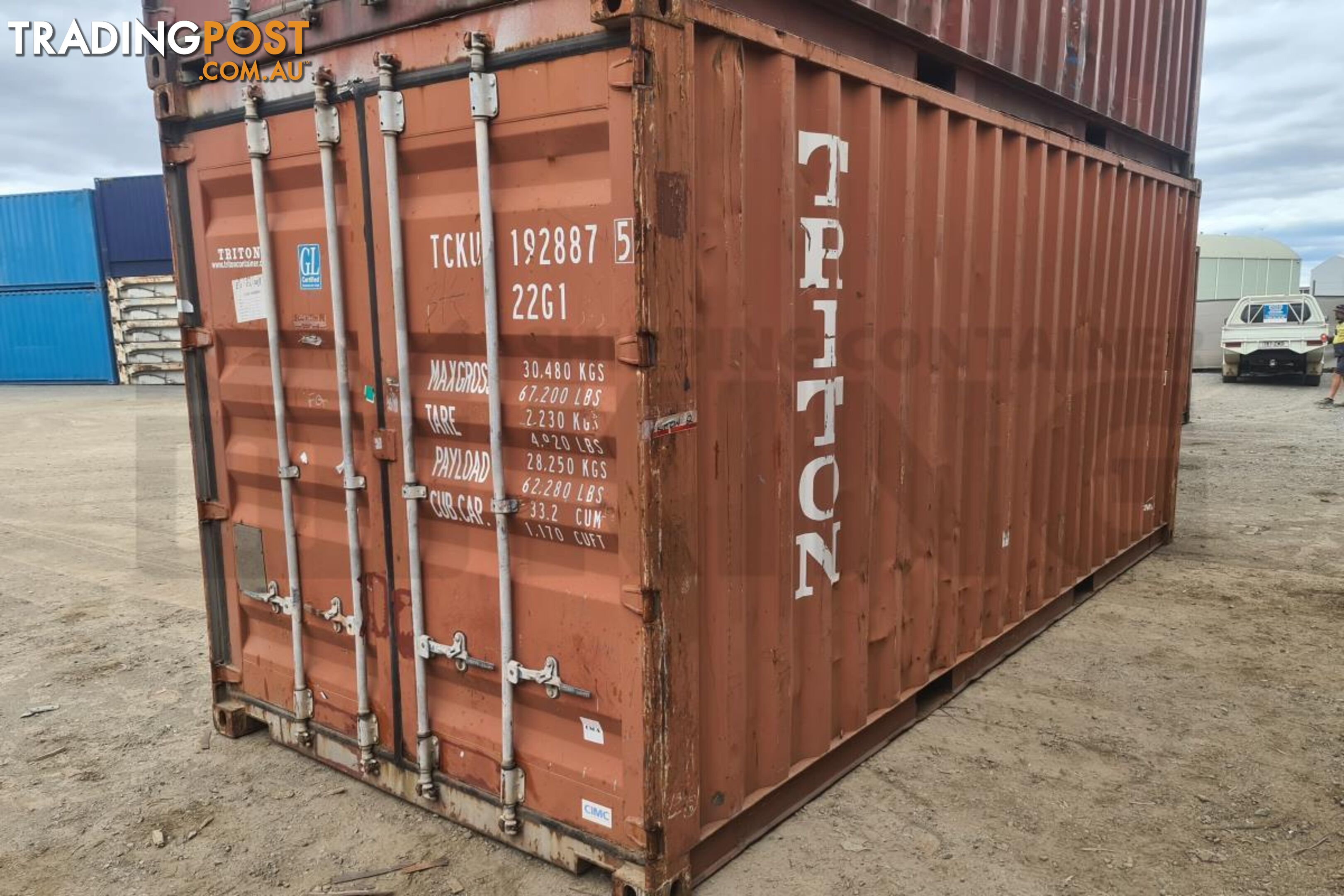 20' STANDARD HEIGHT SHIPPING CONTAINER - in Brisbane