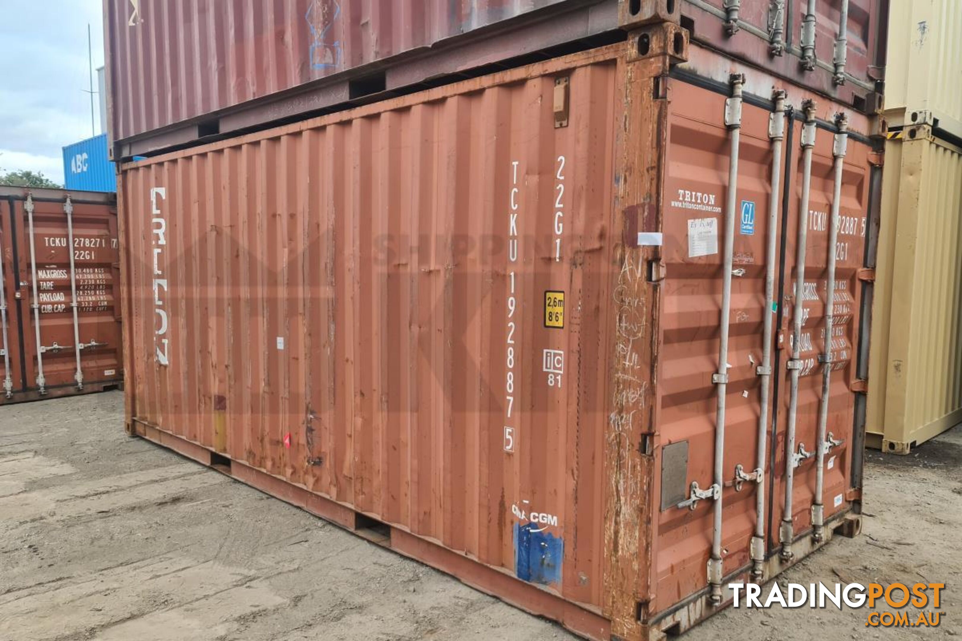 20' STANDARD HEIGHT SHIPPING CONTAINER - in Brisbane