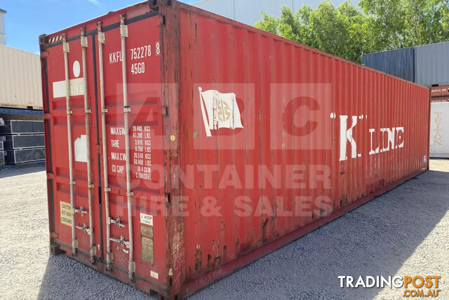 40' HIGH CUBE SHIPPING CONTAINER