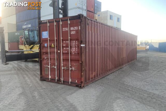 40' HIGH CUBE SHIPPING CONTAINER - in Brisbane