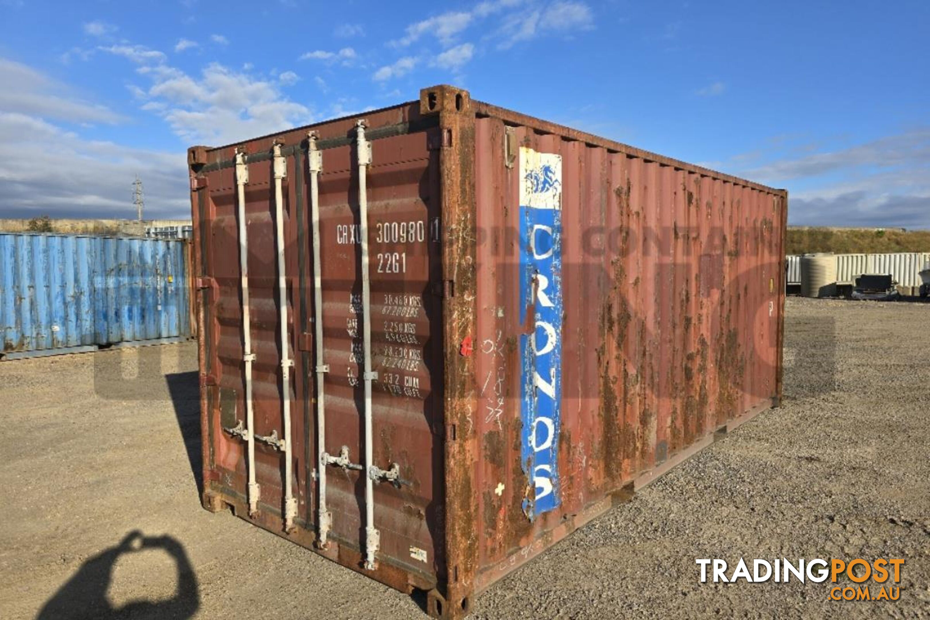 20' STANDARD HEIGHT SHIPPING CONTAINER (AS-IS CONDITION) - in Townsville