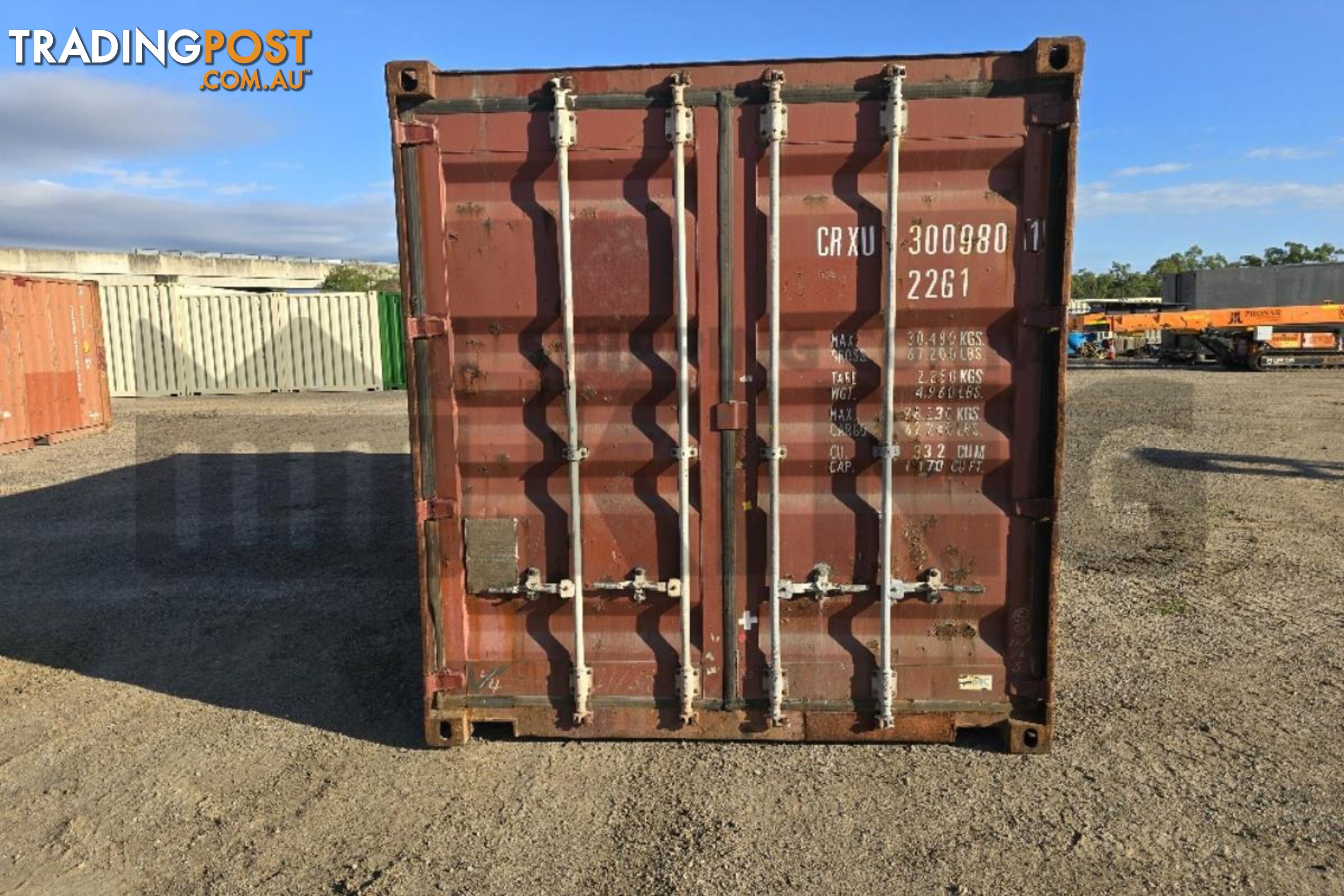 20' STANDARD HEIGHT SHIPPING CONTAINER (AS-IS CONDITION) - in Townsville