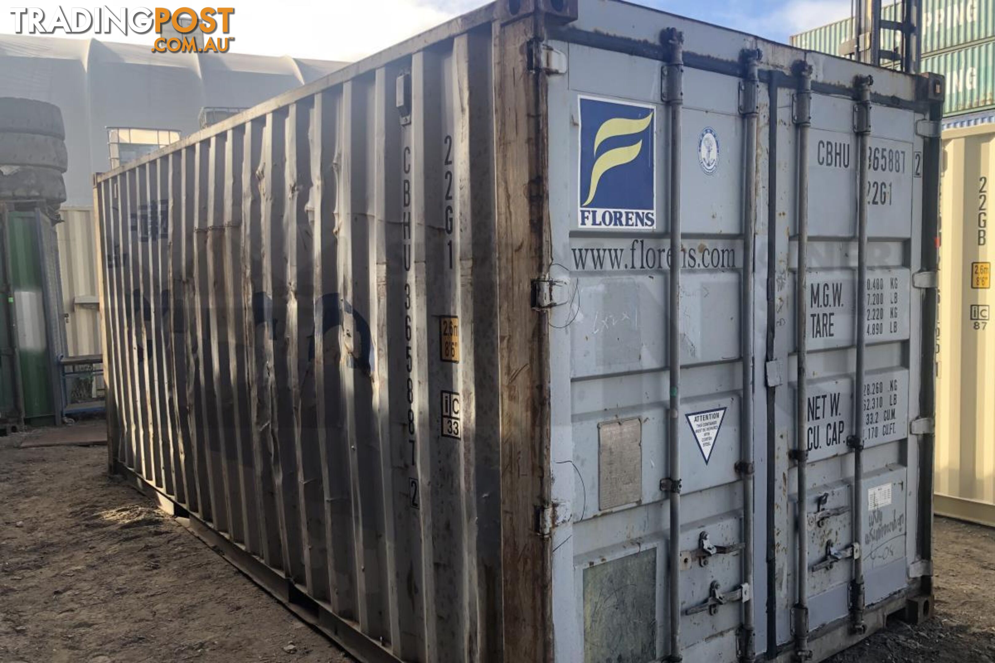 20' STANDARD HEIGHT SHIPPING CONTAINER - in Cairns