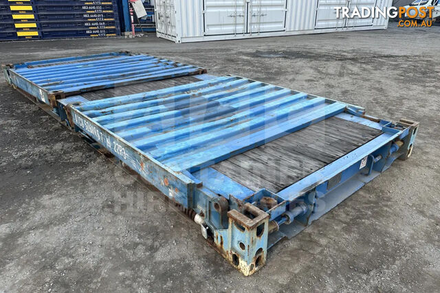 20' FLAT RACK SHIPPING CONTAINER (WITH COLLAPSIBLE ENDS) - photo 3 of 16