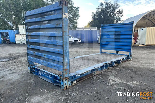 20' FLAT RACK SHIPPING CONTAINER (WITH COLLAPSIBLE ENDS) - photo 5 of 16