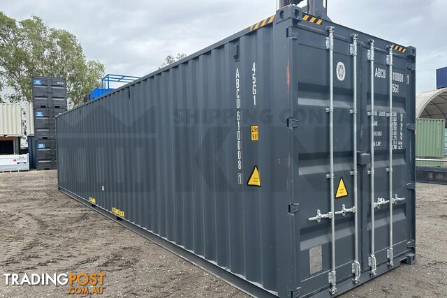 40' HIGH CUBE SHIPPING CONTAINER (STEEL FLOOR)
