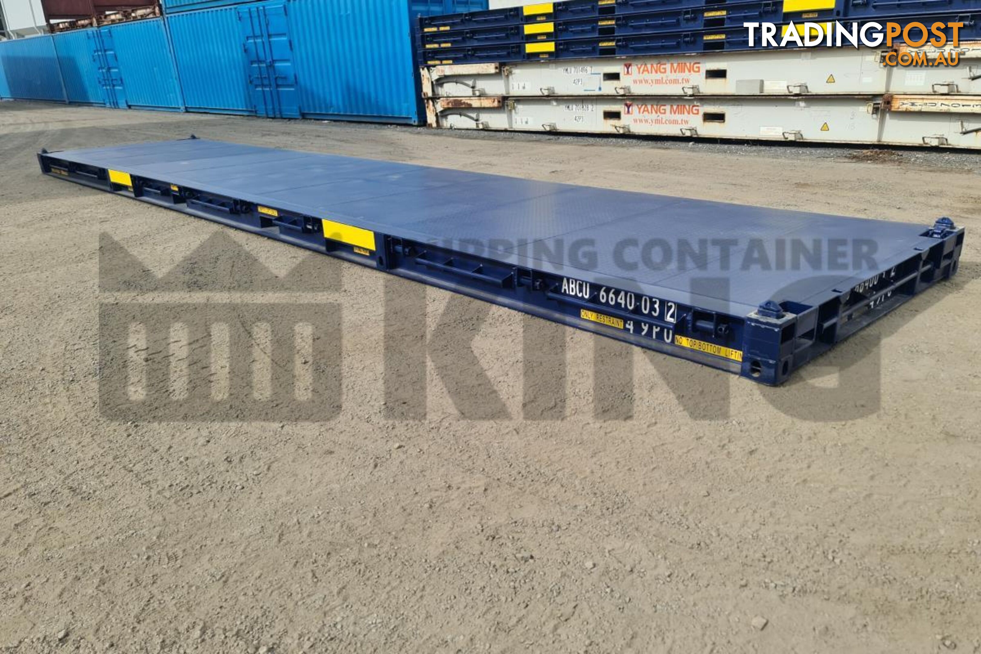 40' PLATFORM 316MM BASE DEPTH SHIPPING CONTAINER (BUILT IN TWIST LOCK) - in Brisbane