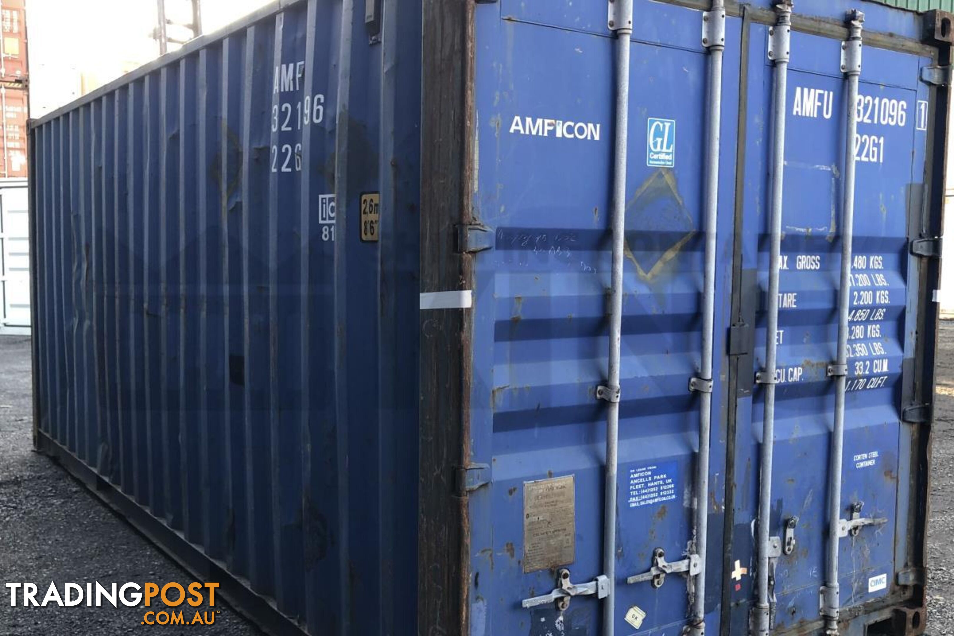 20' STANDARD HEIGHT SHIPPING CONTAINER - in Rockhampton