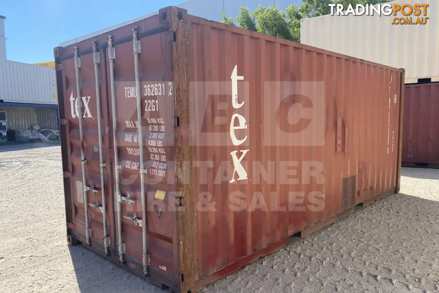20' STANDARD HEIGHT SHIPPING CONTAINER - in Brisbane