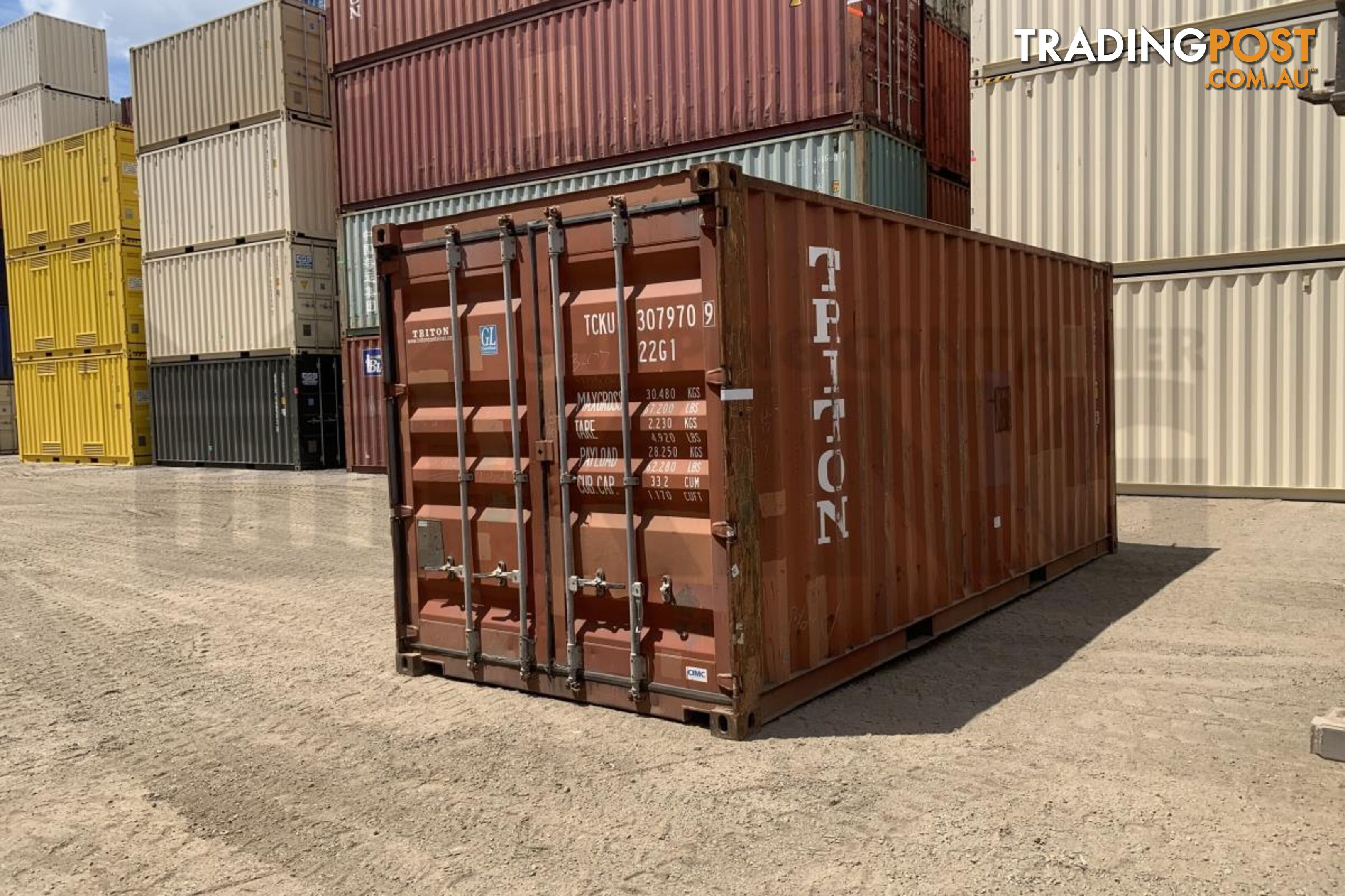 20' STANDARD HEIGHT SHIPPING CONTAINER - in Brisbane