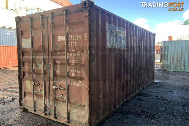 20' STANDARD HEIGHT SHIPPING CONTAINER - in Toowoomba