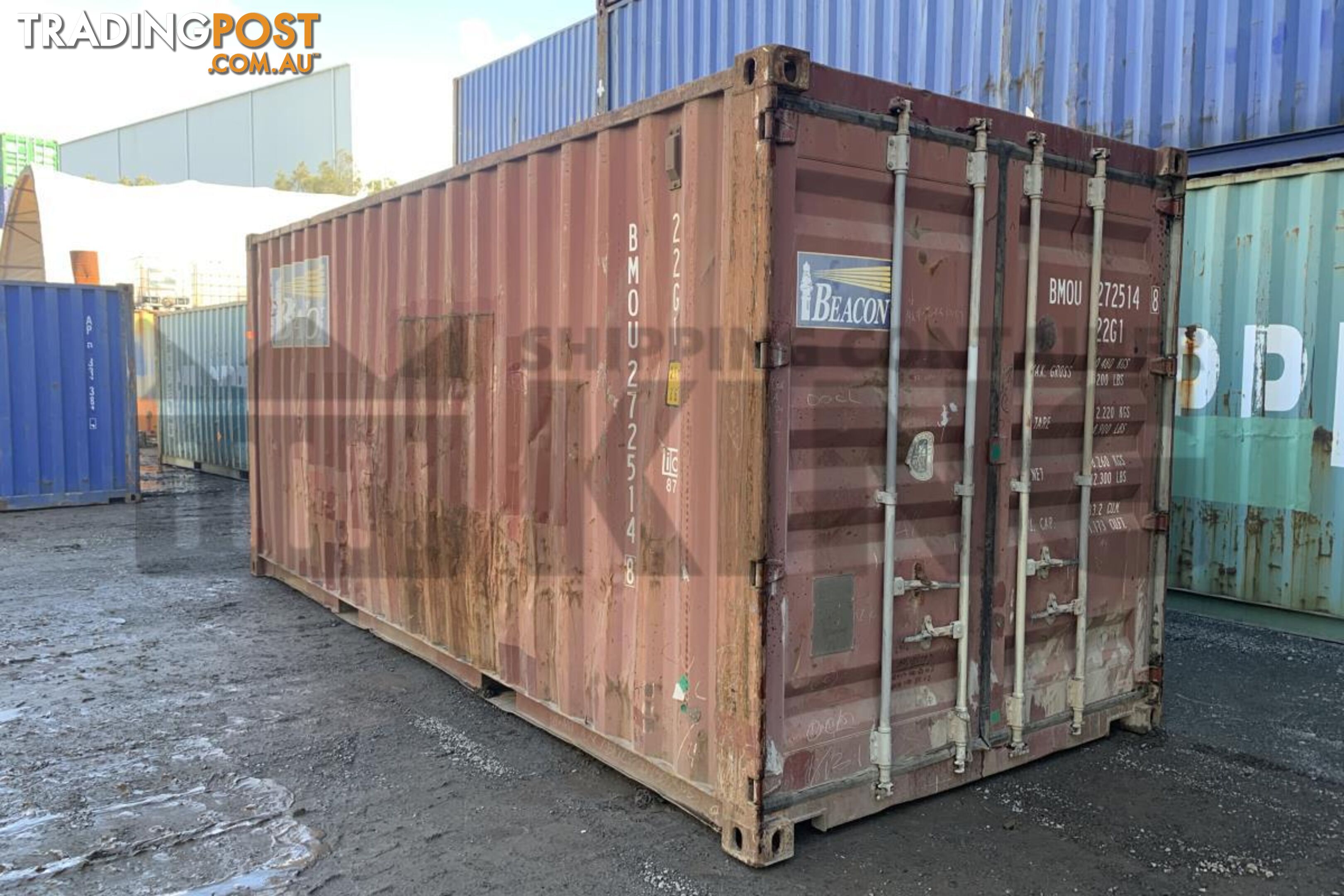 20' STANDARD HEIGHT SHIPPING CONTAINER - in Toowoomba