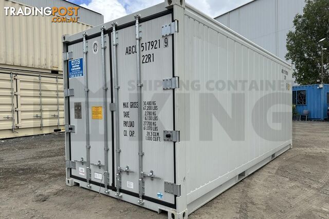 20' STANDARD HEIGHT REFRIGERATED "REEFER" SHIPPING CONTAINER (OPERATIONAL)