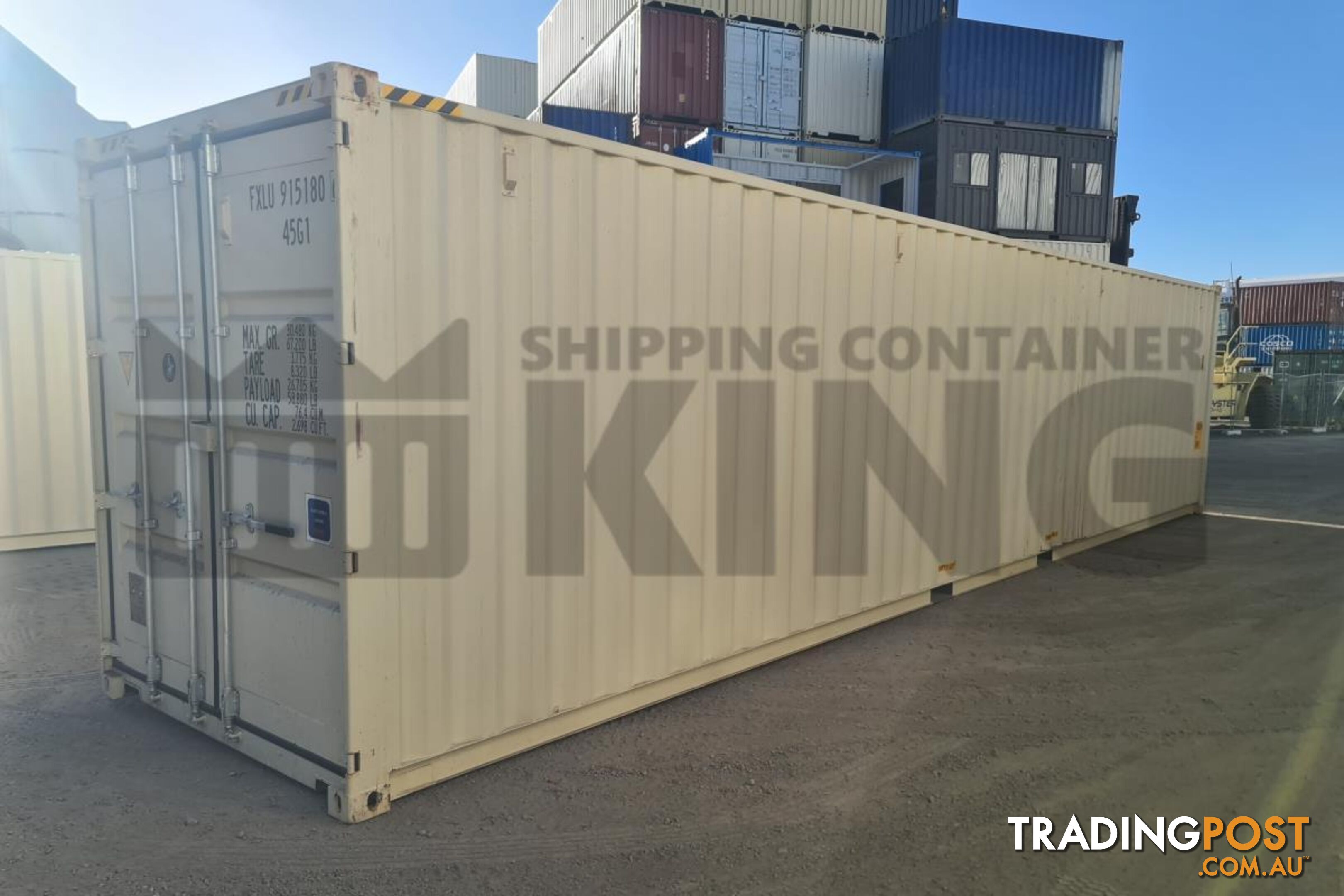 40' HIGH CUBE SHIPPING CONTAINER