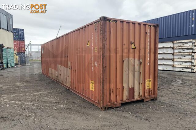 40' HIGH CUBE SHIPPING CONTAINER - in Chinchilla