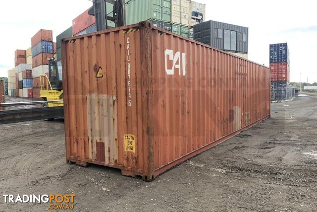 40' HIGH CUBE SHIPPING CONTAINER - in Chinchilla