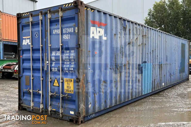 40' HIGH CUBE SHIPPING CONTAINER