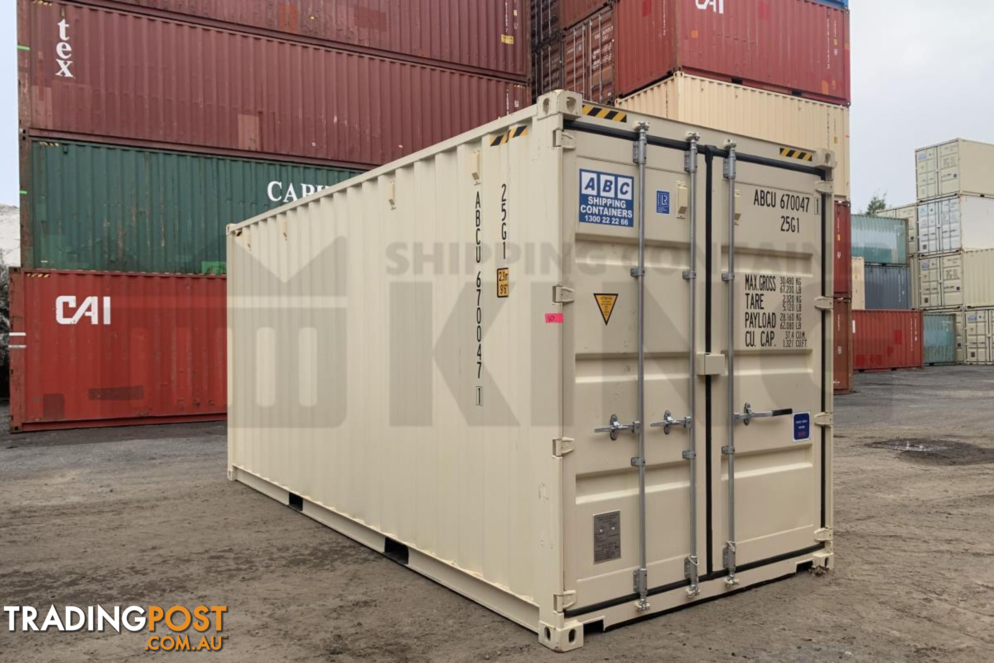 20' HIGH CUBE SHIPPING CONTAINER (STEEL FLOOR) - in Brisbane