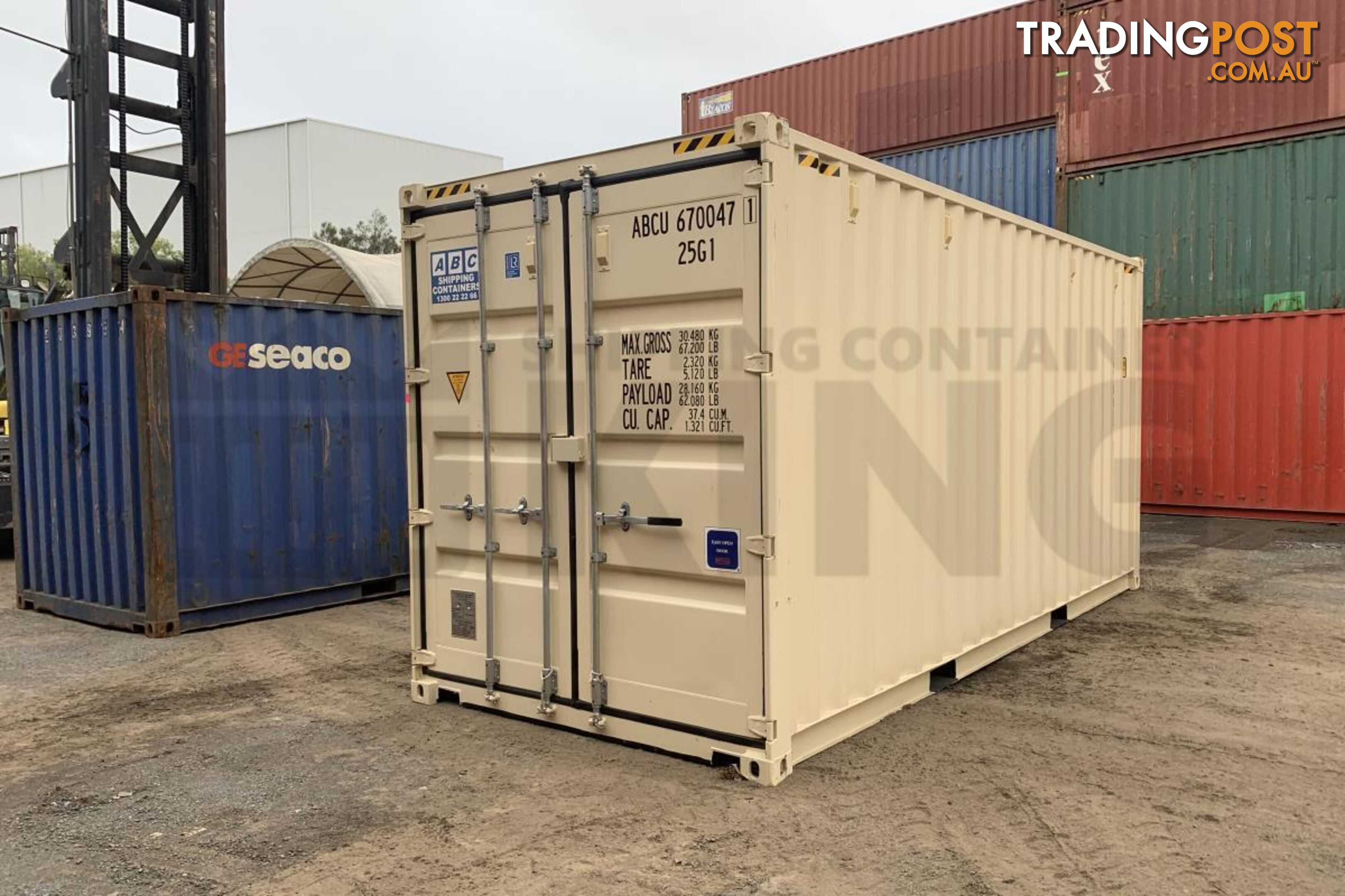 20' HIGH CUBE SHIPPING CONTAINER (STEEL FLOOR) - in Brisbane