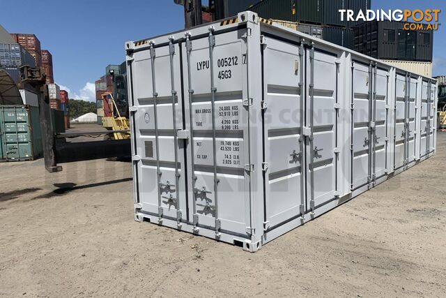 40' HIGH CUBE PARTIAL SIDE OPENING SHIPPING CONTAINER (4 SETS OF SIDE DOORS) - in Brisbane