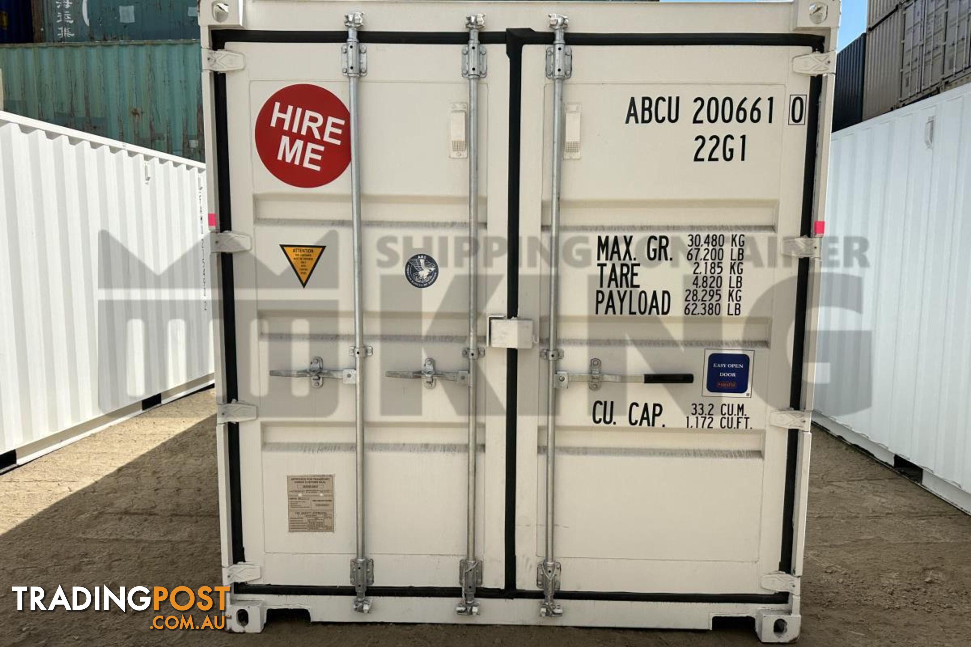 20' STANDARD HEIGHT SHIPPING CONTAINER - in Lismore