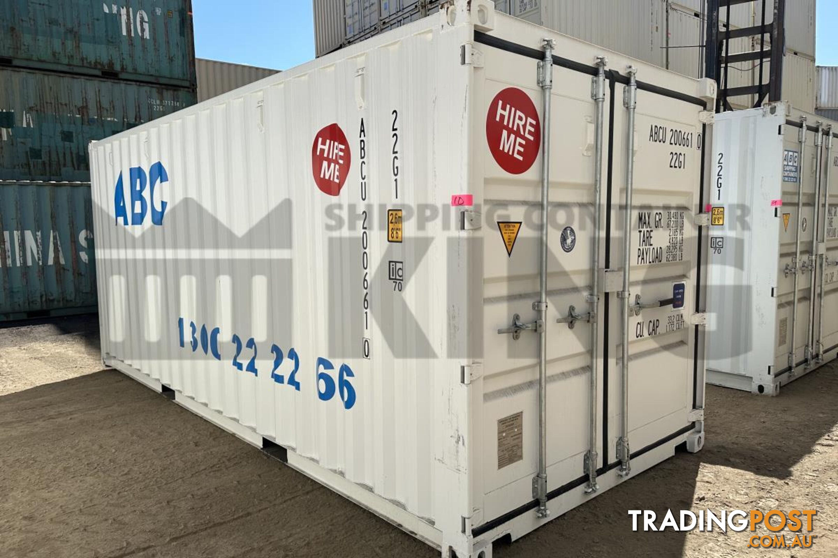 20' STANDARD HEIGHT SHIPPING CONTAINER - in Lismore