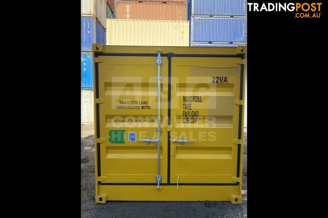 PAIR OF 10' DANGEROUS GOODS SHIPPING CONTAINERS (2 X 4 CORNER POST 10' DANGEROUS...