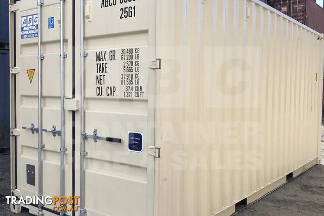 20' HIGH CUBE SHIPPING CONTAINER (STEEL FLOOR) - in Rockhampton