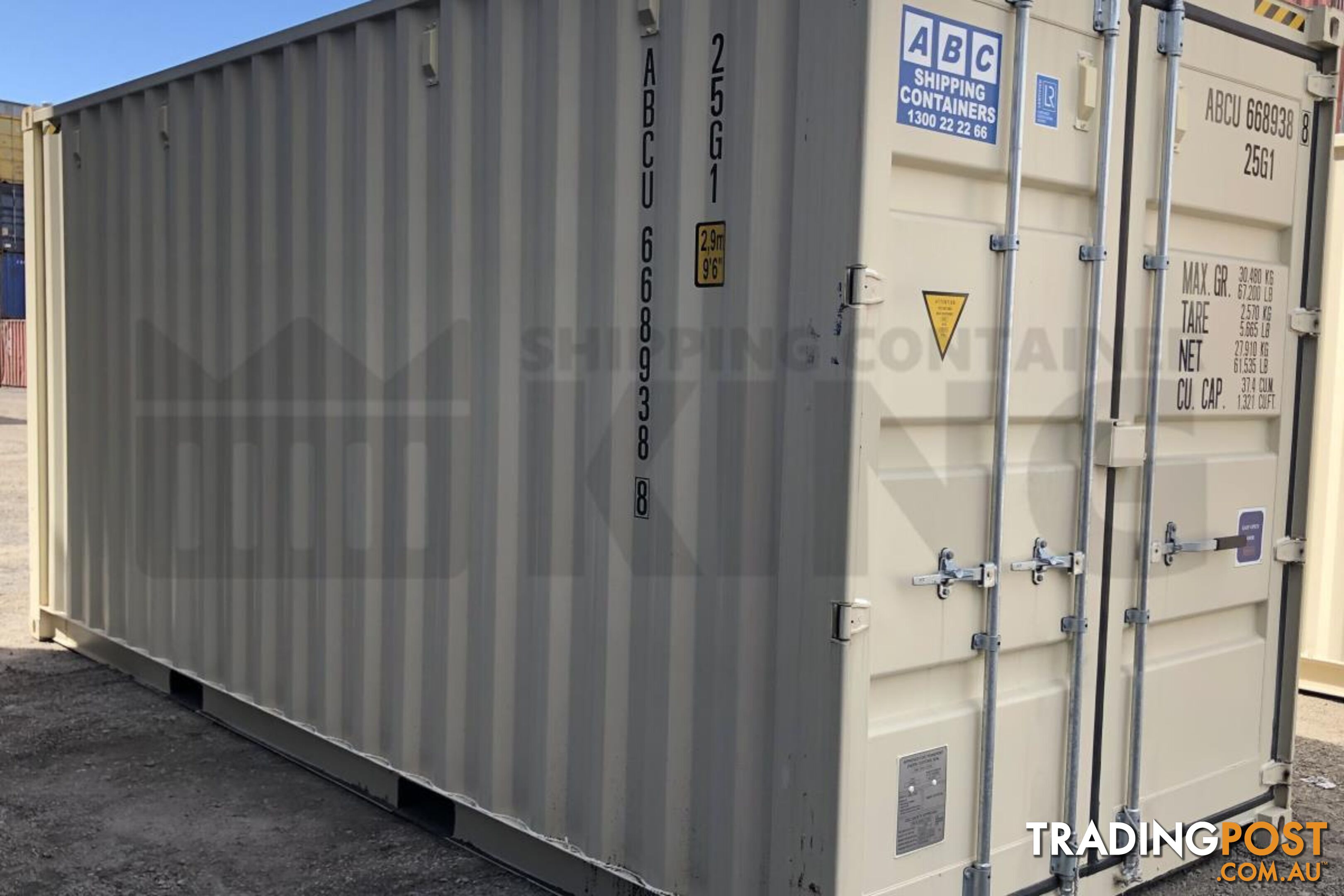 20' HIGH CUBE SHIPPING CONTAINER (STEEL FLOOR) - in Rockhampton