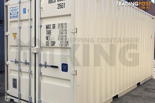 20' HIGH CUBE SHIPPING CONTAINER (STEEL FLOOR) - in Rockhampton
