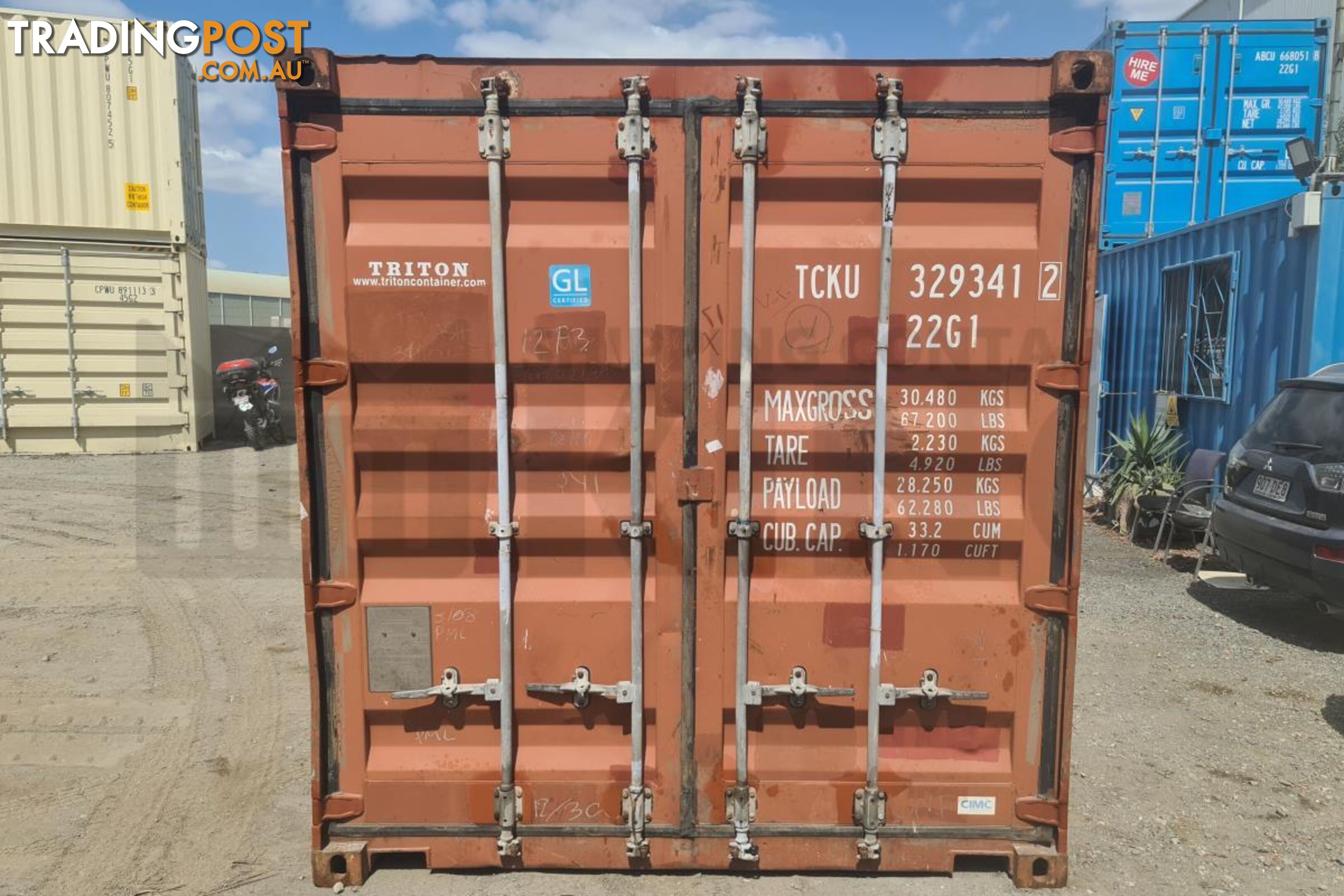 20' STANDARD HEIGHT SHIPPING CONTAINER - in Brisbane