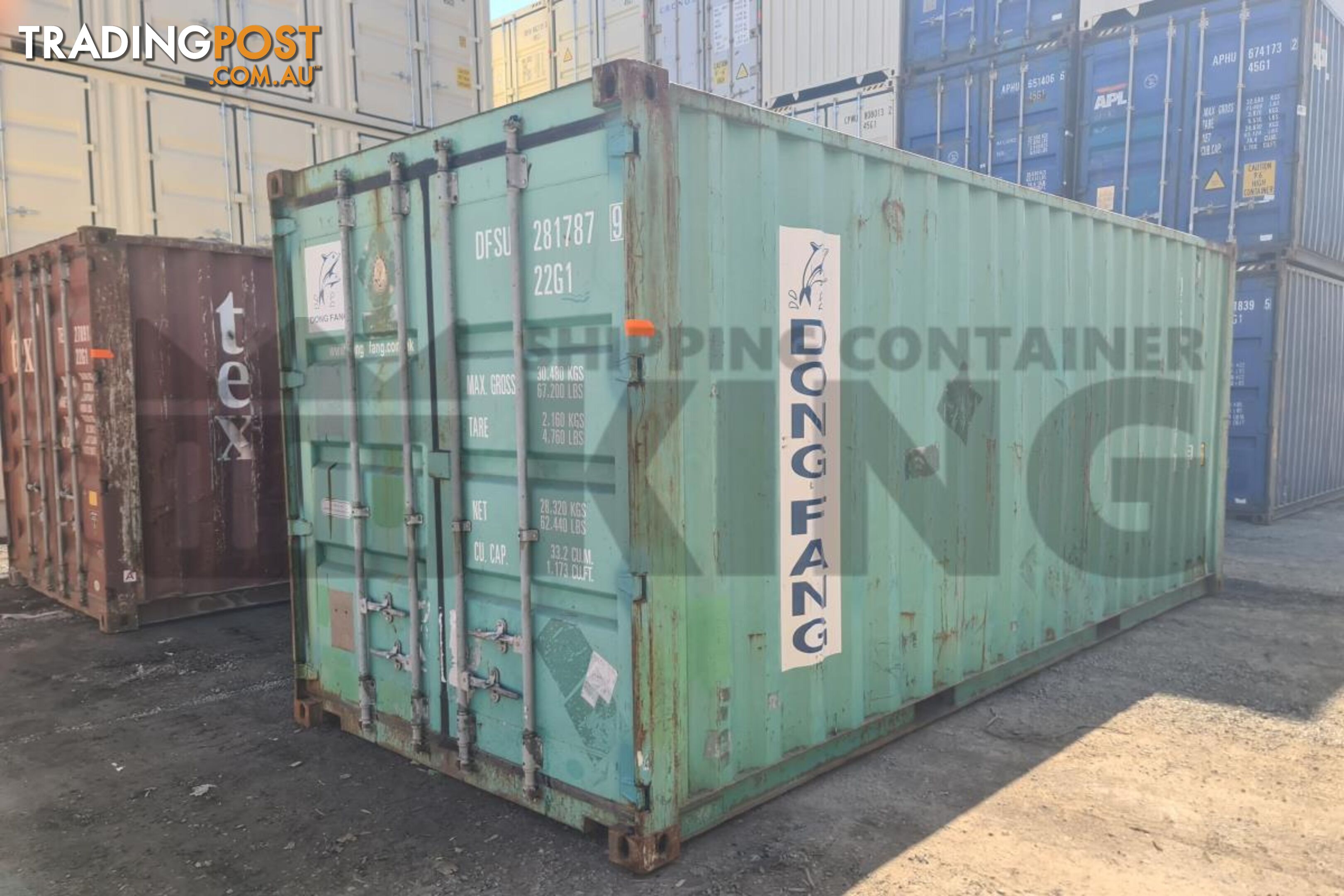 20' STANDARD HEIGHT SHIPPING CONTAINER - in Brisbane