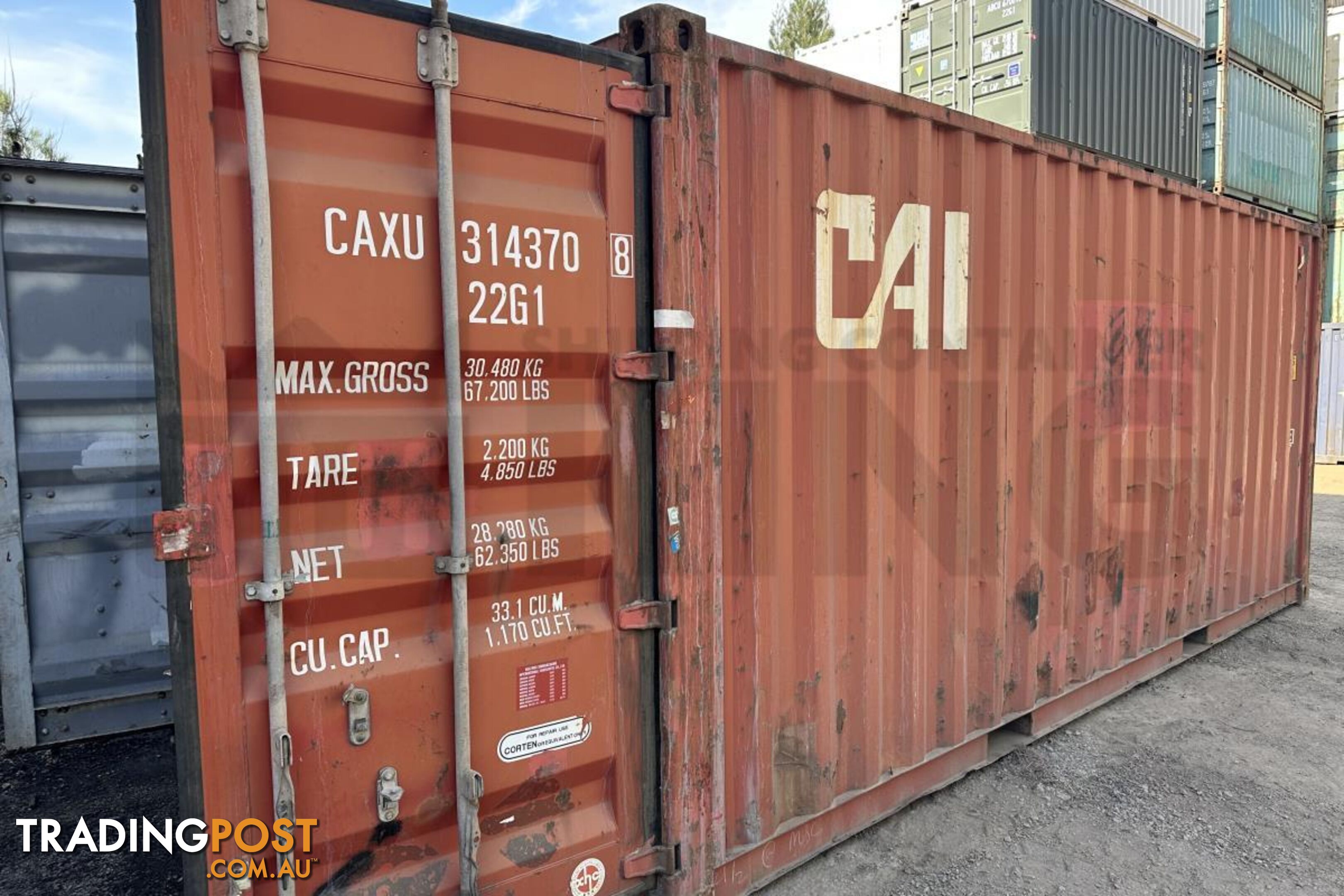 20' STANDARD HEIGHT SHIPPING CONTAINER - in Brisbane