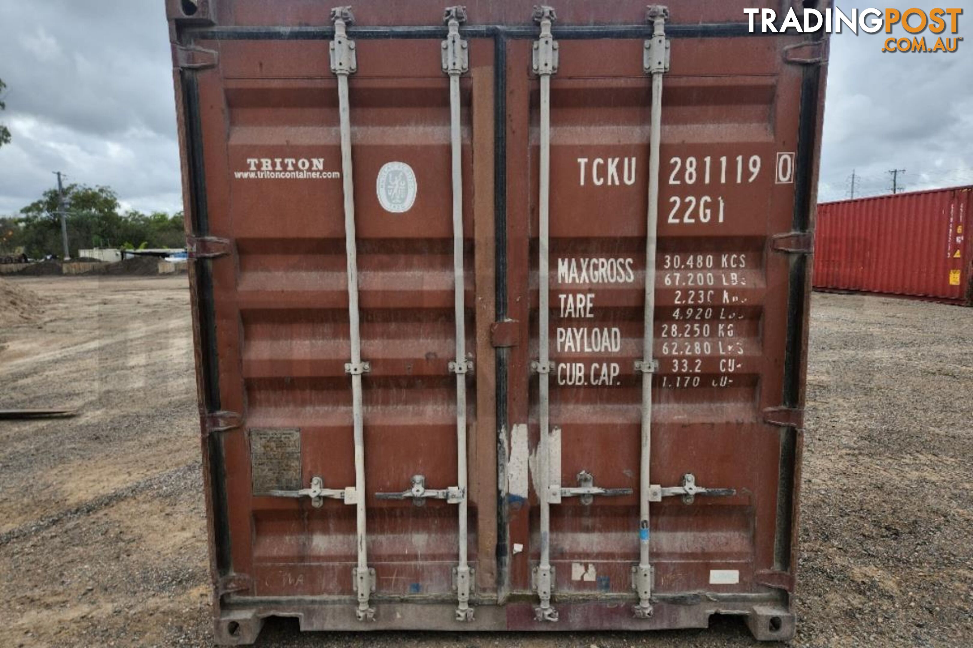 20' STANDARD HEIGHT SHIPPING CONTAINER - in Townsville