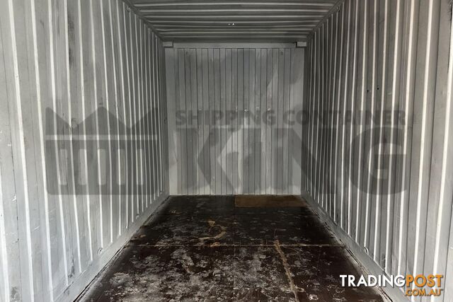 20' HIGH CUBE BULKER SHIPPING CONTAINER (TIMER FLOOR WITH NO ROOF HATCHES, 2 PALLETS WIDE)