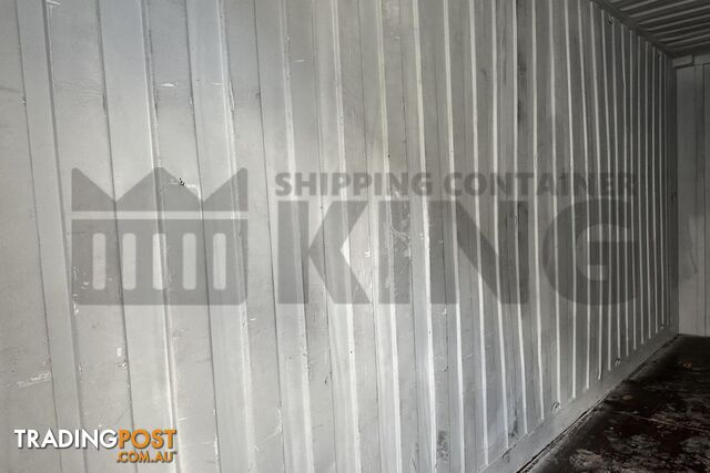 20' HIGH CUBE BULKER SHIPPING CONTAINER (TIMER FLOOR WITH NO ROOF HATCHES, 2 PALLETS WIDE)