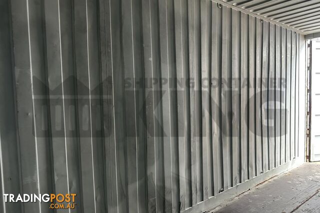 20' HIGH CUBE BULKER SHIPPING CONTAINER (TIMER FLOOR WITH NO ROOF HATCHES, 2 PALLETS WIDE)