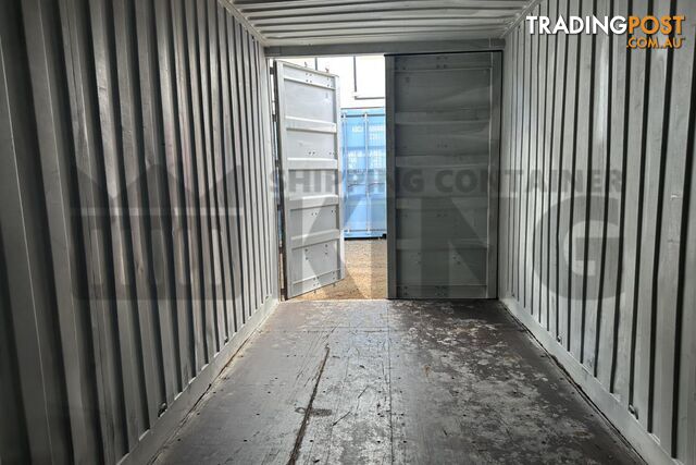 20' HIGH CUBE BULKER SHIPPING CONTAINER (TIMER FLOOR WITH NO ROOF HATCHES, 2 PALLETS WIDE)