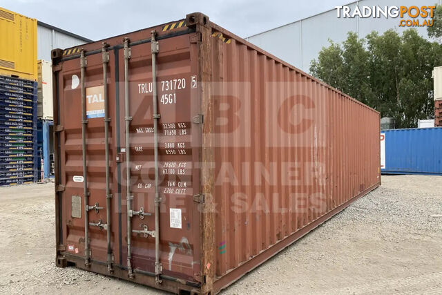 40' HIGH CUBE SHIPPING CONTAINER - in Brisbane