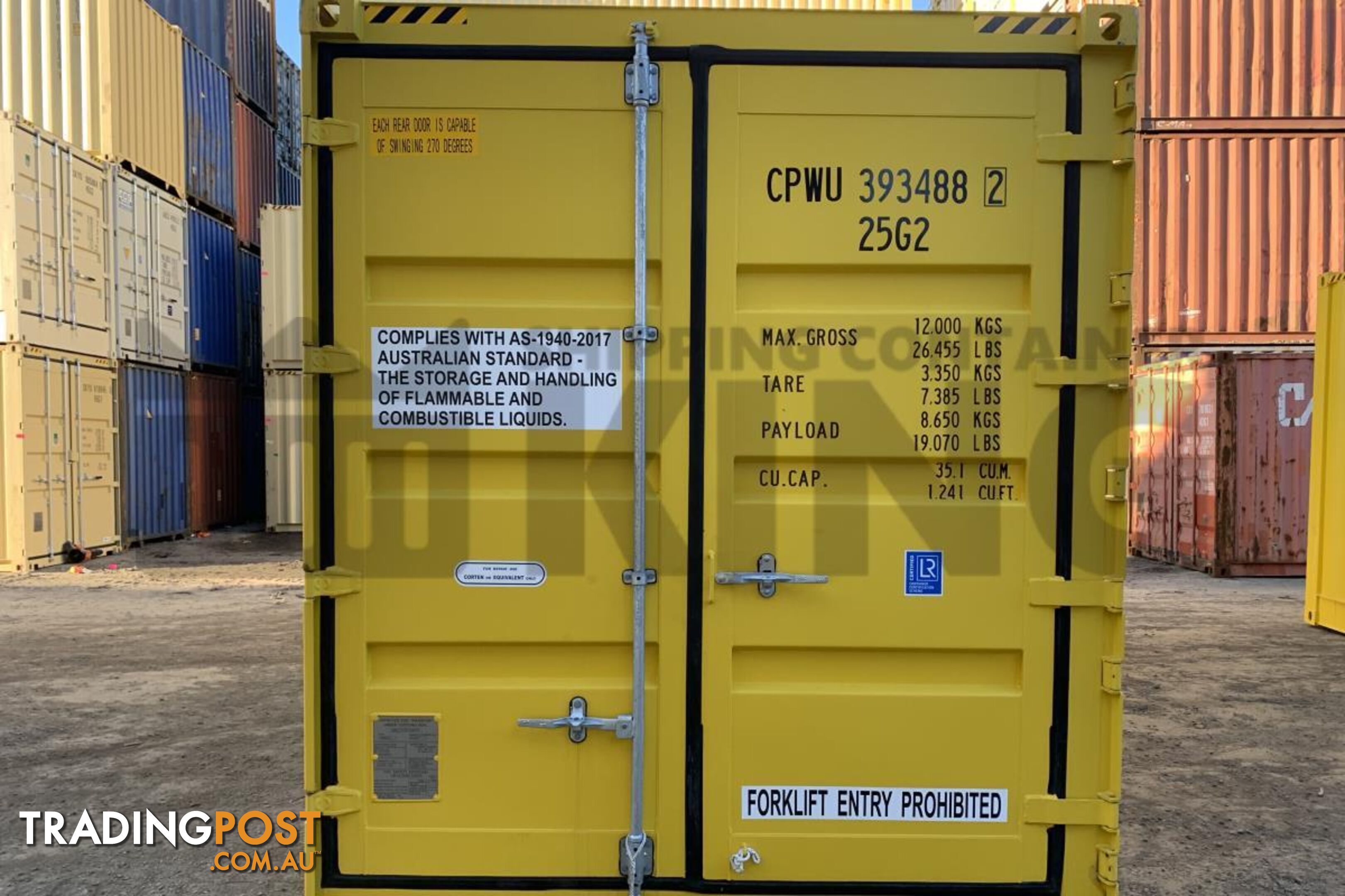 20' HIGH CUBE SIDE OPENING DANGEROUS GOODS SHIPPING CONTAINER - in Brisbane