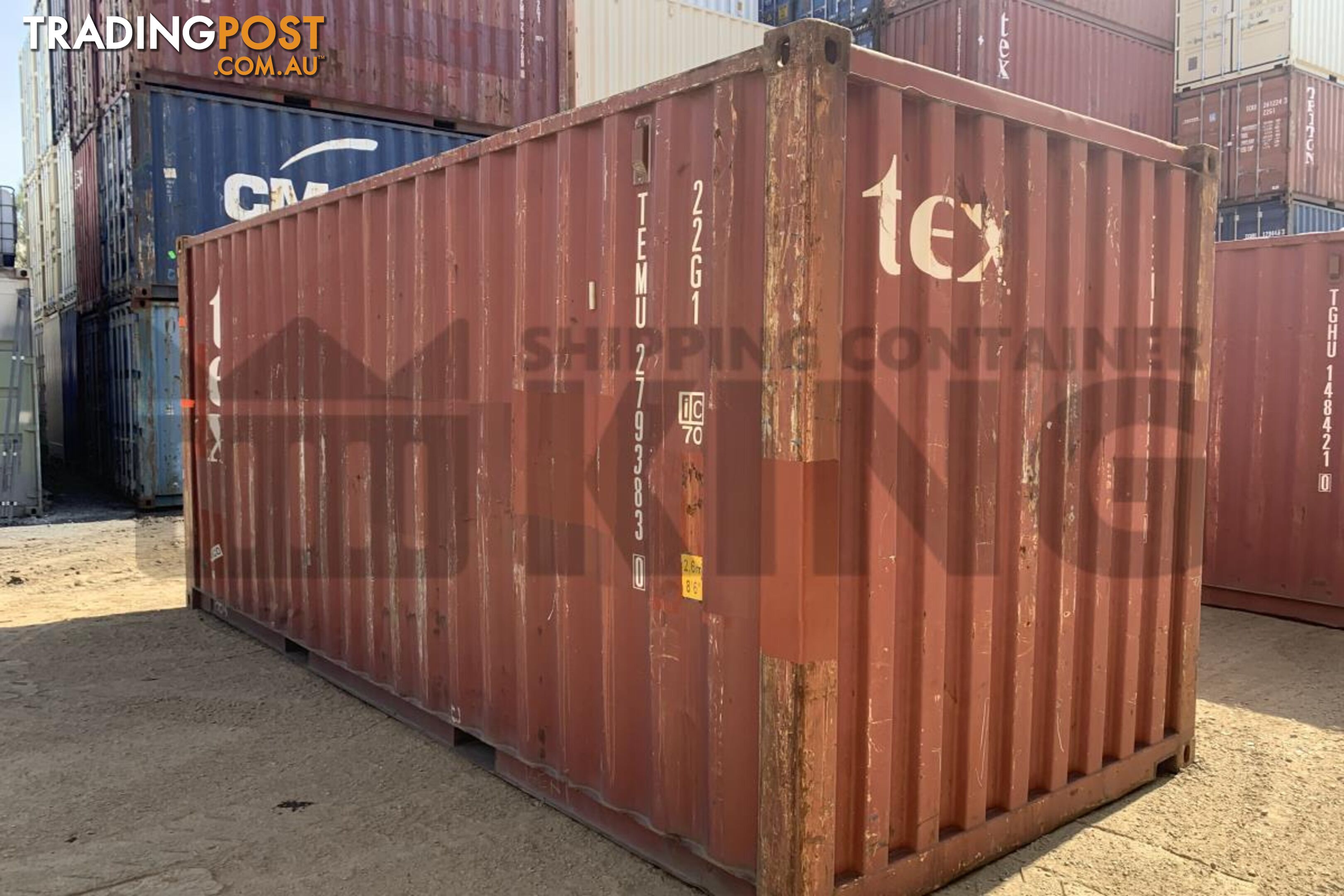 20' STANDARD HEIGHT SHIPPING CONTAINER - in Brisbane