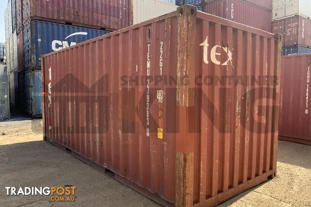 20' STANDARD HEIGHT SHIPPING CONTAINER - in Brisbane